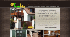 Desktop Screenshot of egyedi-asztalos.hu
